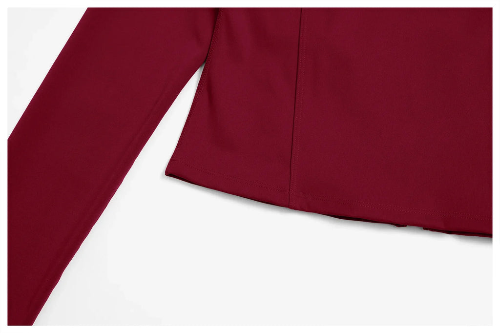 Yoga Long Sleeve Zipper Jacket Women Crop Tops T-shirts Solid Sports Top Running Shirts Sexy Quick Dry Fitness Gym Sport Wear