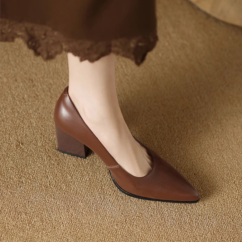 Sofia Leather Pumps