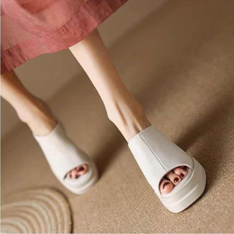 Clara Platform Slide Sandals