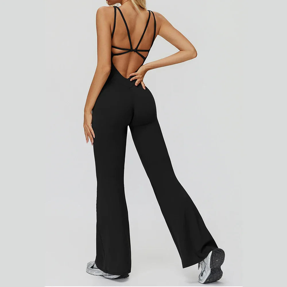 Gym Set Women Tracksuit Yoga Suit Sportswear Women Suit Sports Jumpsuit Fitness Rompers Stretch Female Push Up Workout Bodysuits