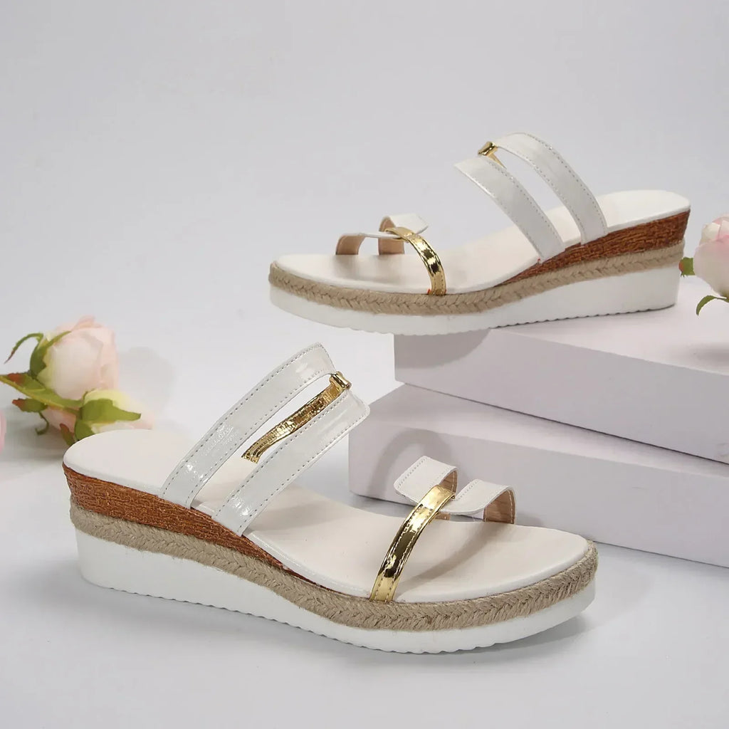Mira Woven Wedge Sandal