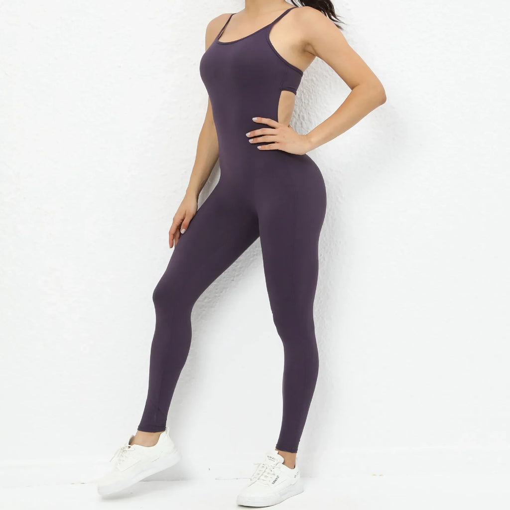 Workout Jumpsuit Sports Overalls Women Tracksuit Rompers Gym Clothing Running Fitness Suits Gym Short Sportswear Yoga Set