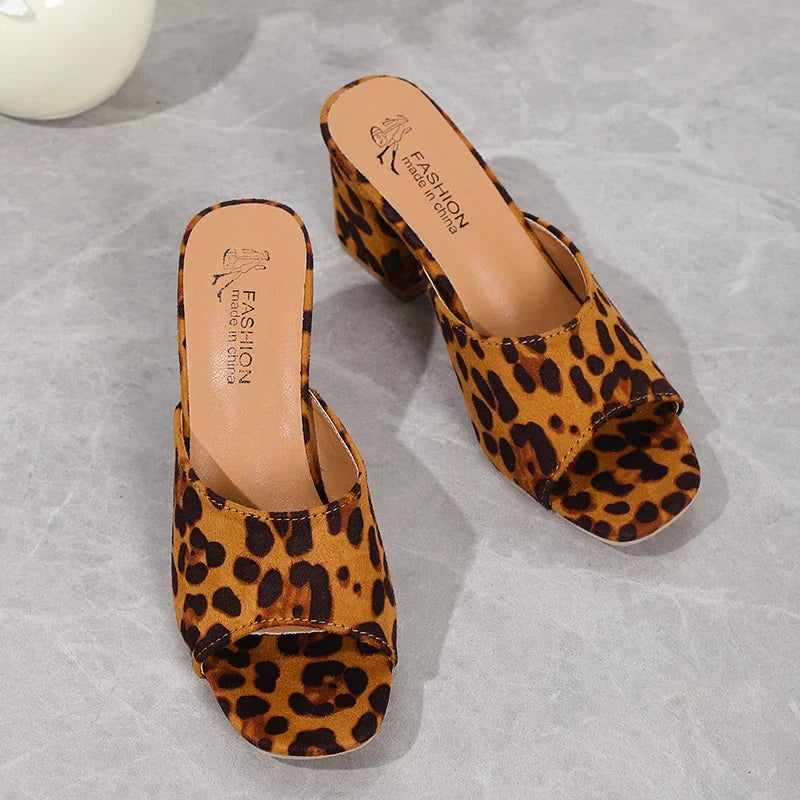 Leopard Lux Sandals