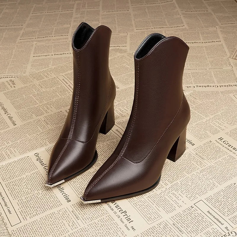 Raven Luxe Chrome Boots