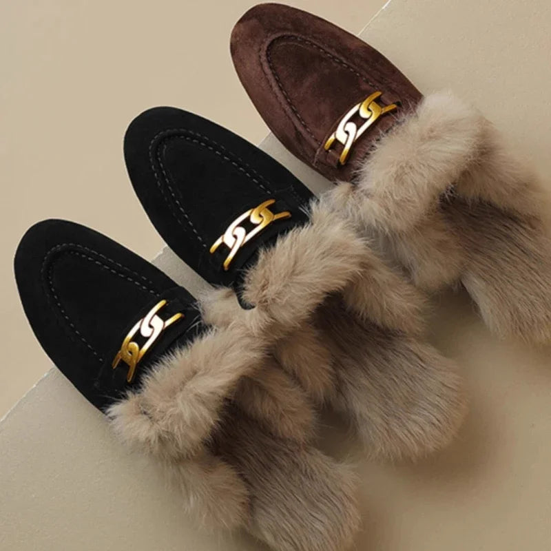 Mila Flannel Winter Slippers