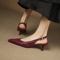 Amal Pump — Genuine Italian Leather Slingback