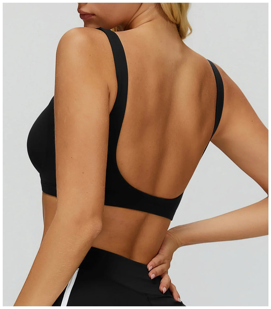 Fitness Underwear Workout Tops Gym Push Up Fitness Sports Bras Sexy Athletic Sport Bra Women Backless Running Gym Yoga Crop Top