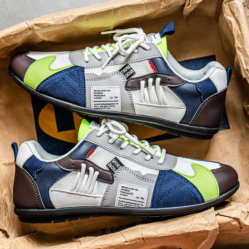 Racer Panel Low-Top Sneakers
