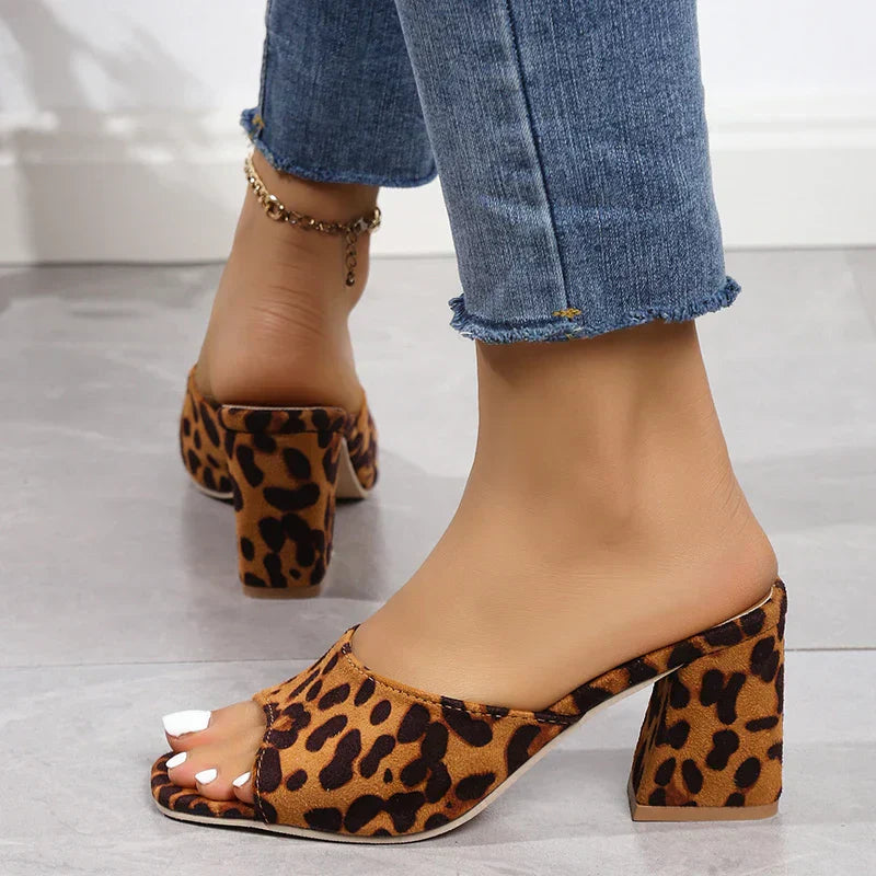 Leopard Lux Sandals
