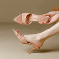 Claire Patent Heel Slides