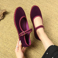 Mary Jane Velvet Flat