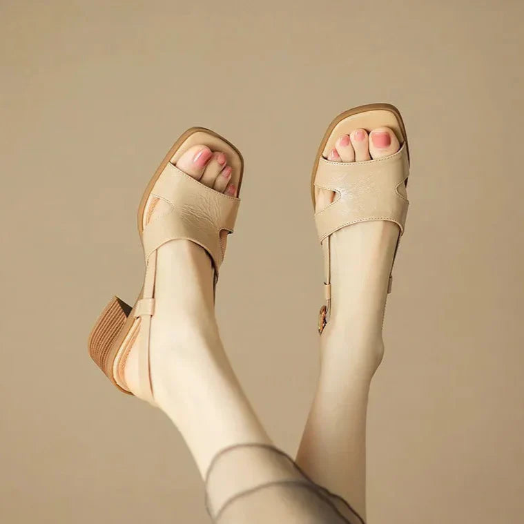 Vera Square-Toe Sandals