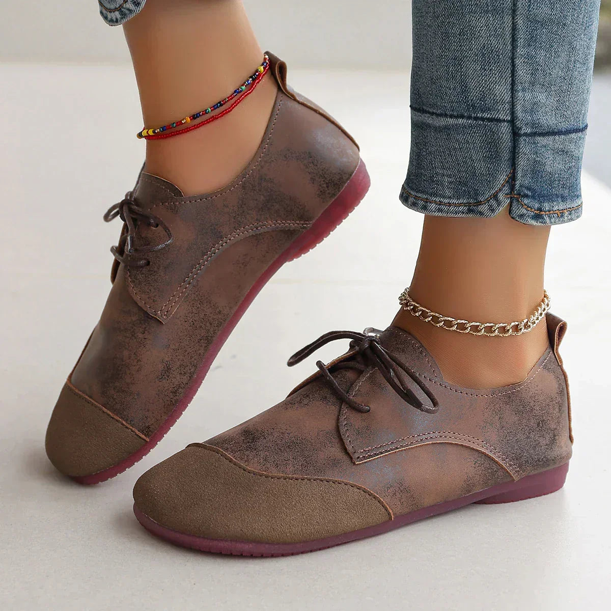 Chiara Barefoot Oxford Flats
