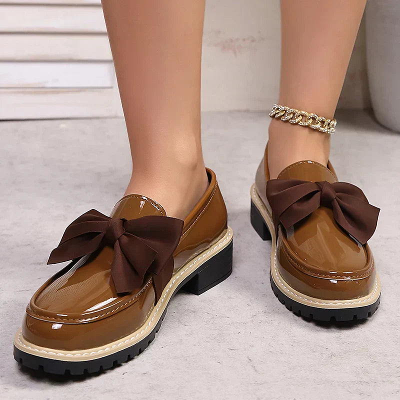 Carmen Bow Platform Loafers
