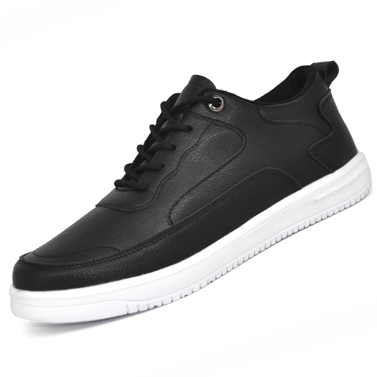 Matteo Leather Canvas Sneakers – Lightweight Breathable Fit for Men