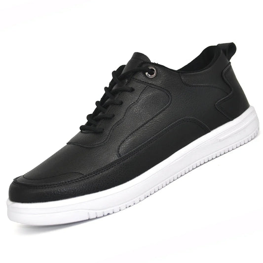 Matteo Leather Canvas Sneakers – Lightweight Breathable Fit for Men