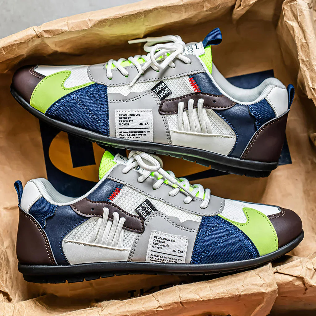 Racer Panel Low-Top Sneakers