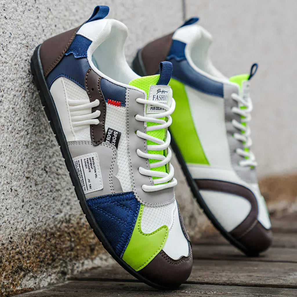 Racer Panel Low-Top Sneakers