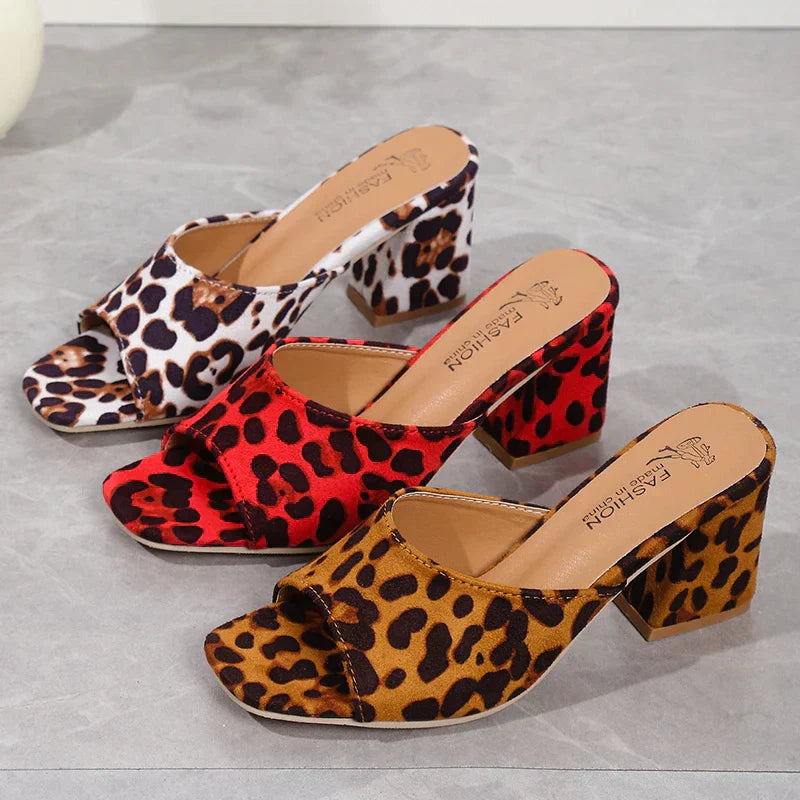 Leopard Lux Sandals