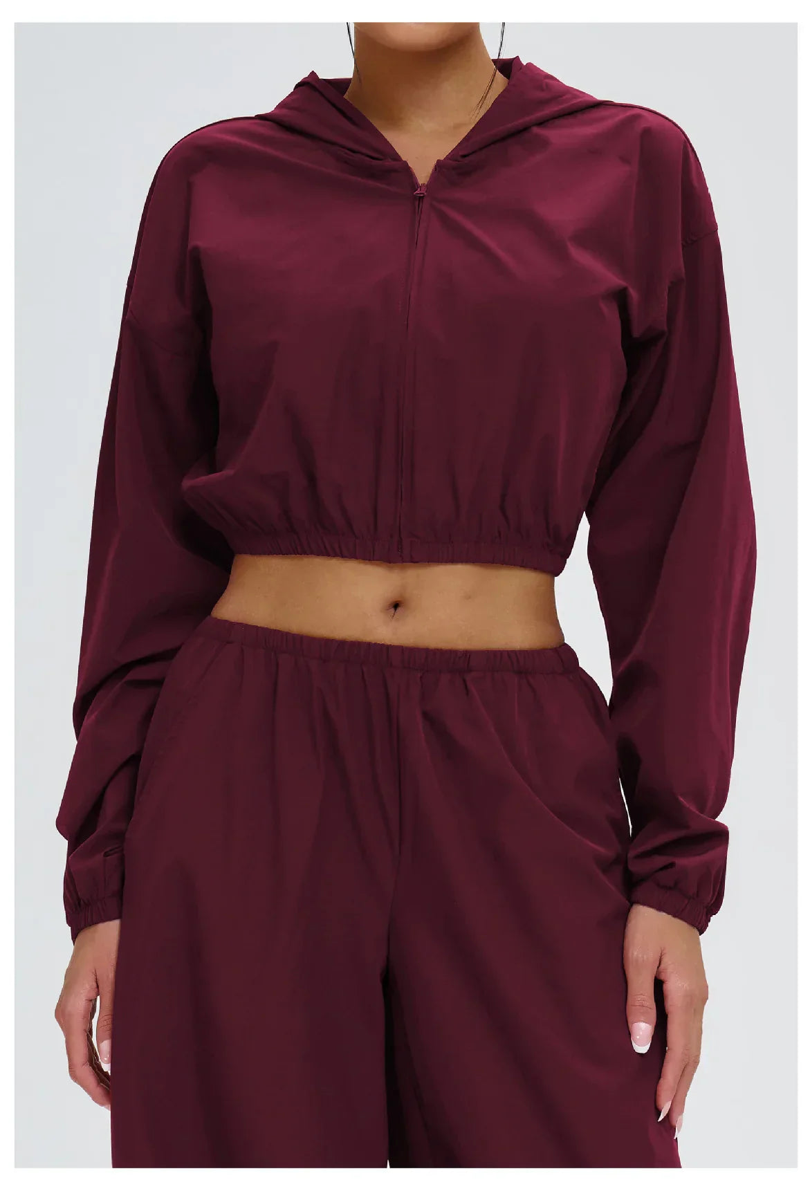 New Yoga Long Sleeve Outdoor Sunscreen Coat Women's Zipper Windproof Hoodie Sports Coat Cycling and Mountaineering Outerwear Top